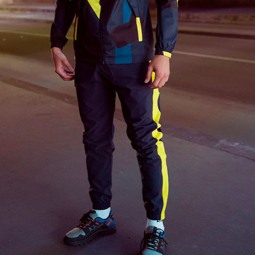 Pantalon FK AWK - Bleu/Jaune - FootKorner Testing