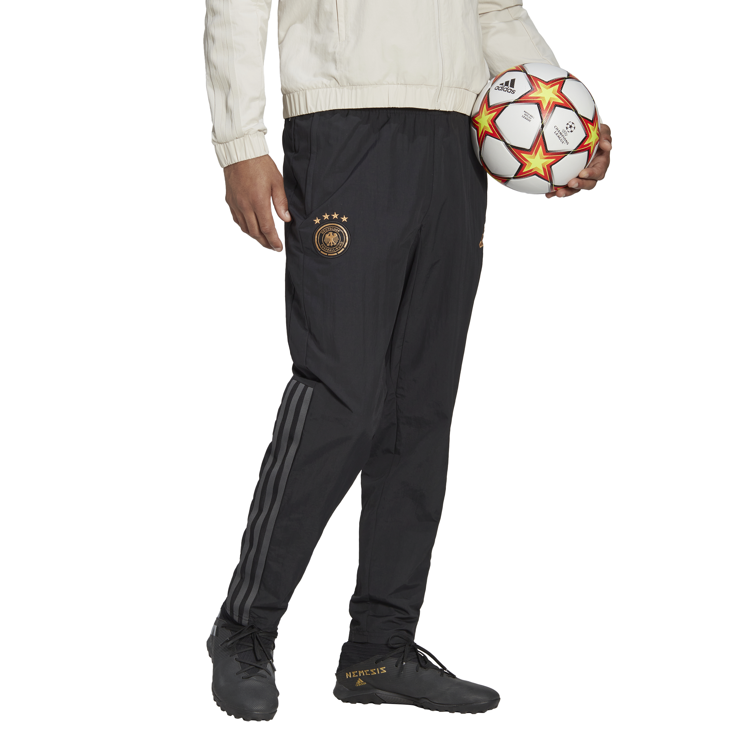 FootKorner TestingPantalon de survêtement Allemagne 2022 - Noir/Gris/Doré