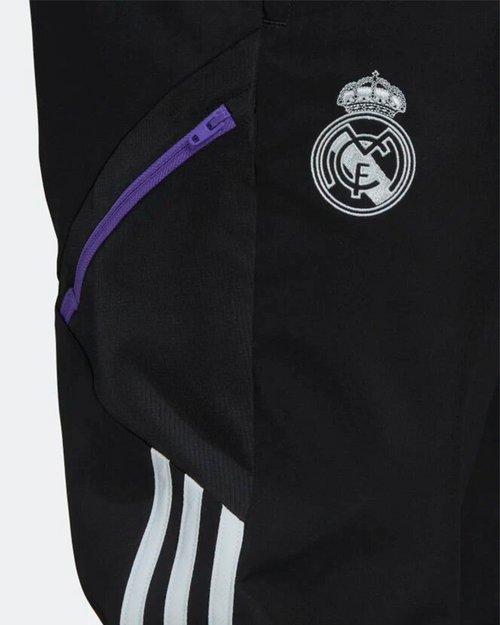 Pantalon de survêtement Real Madrid Condivo 2022/2023 - Noir/Blanc/Violet - FootKorner Testing