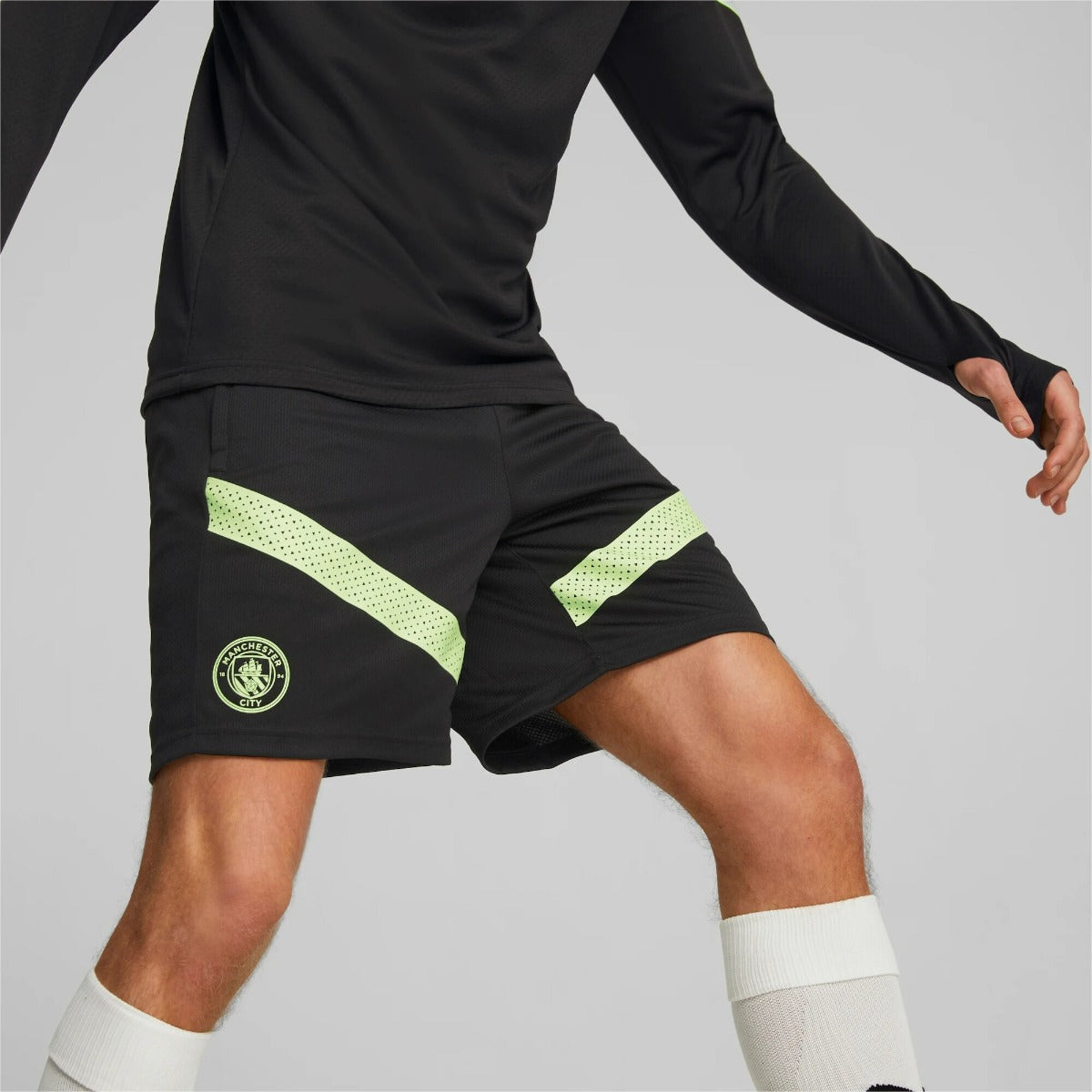 FootKorner TestingShort d'entrainement Manchester City - Noir/Jaune