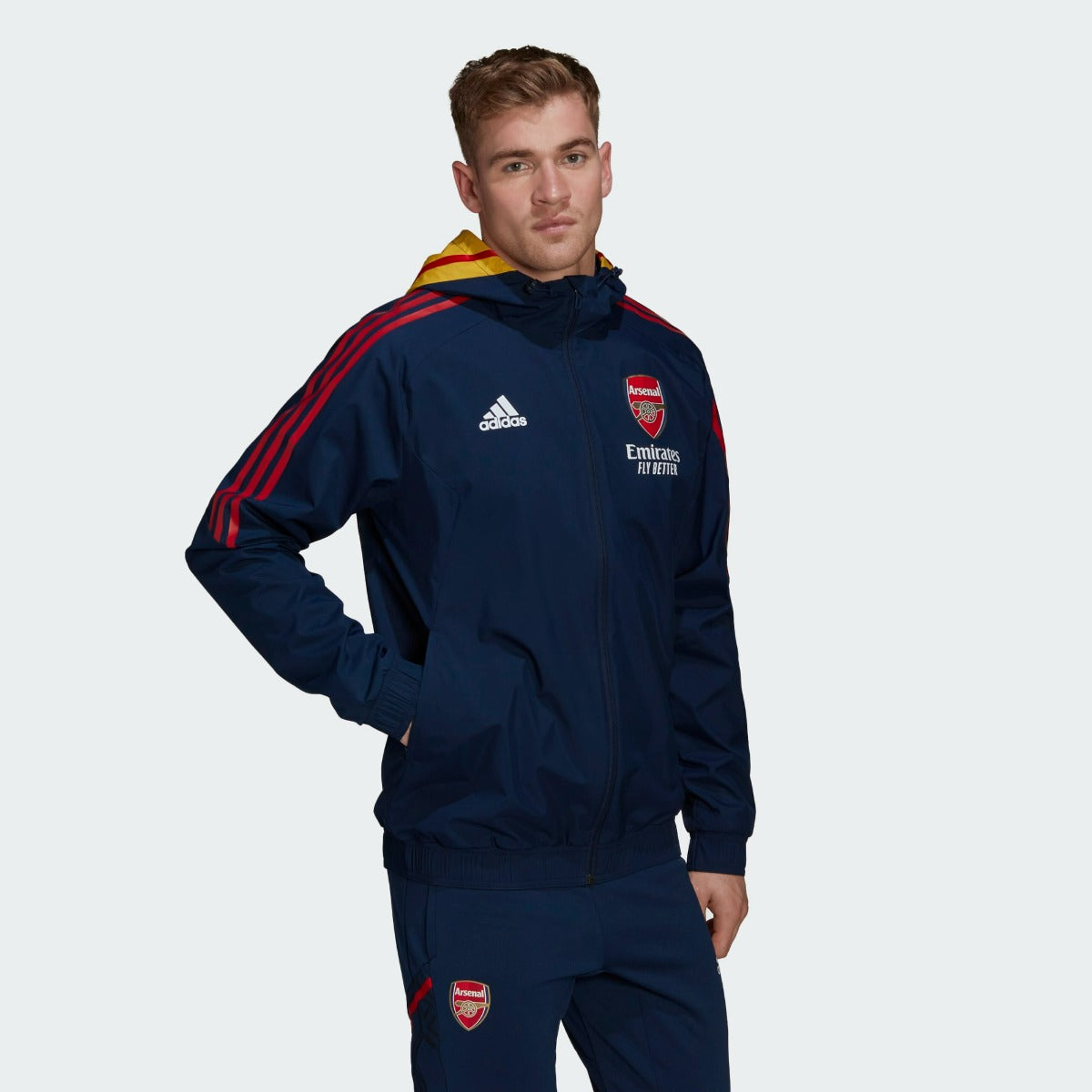 FootKorner TestingVeste Coupe-vent Arsenal Condivo  2022/2023 - Bleu/Rouge