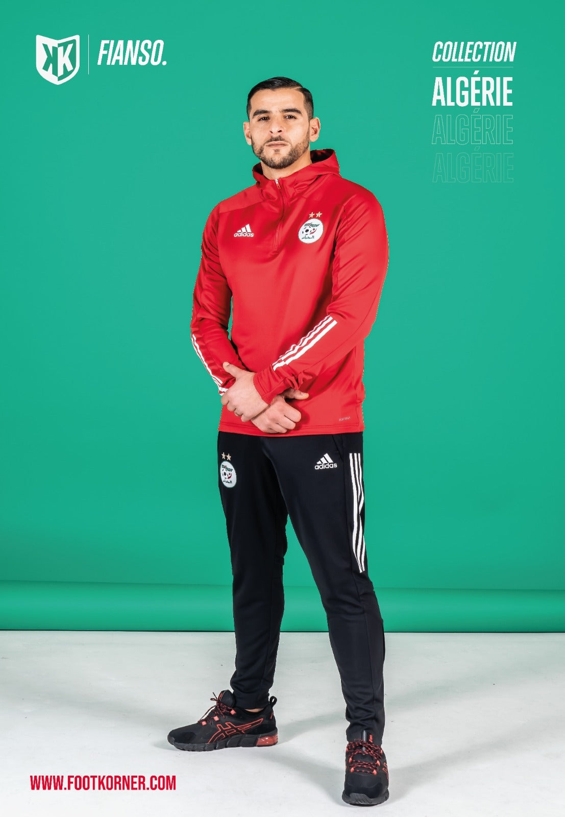 FootKorner TestingPantalon d'entrainement Algérie 2021 - Noir